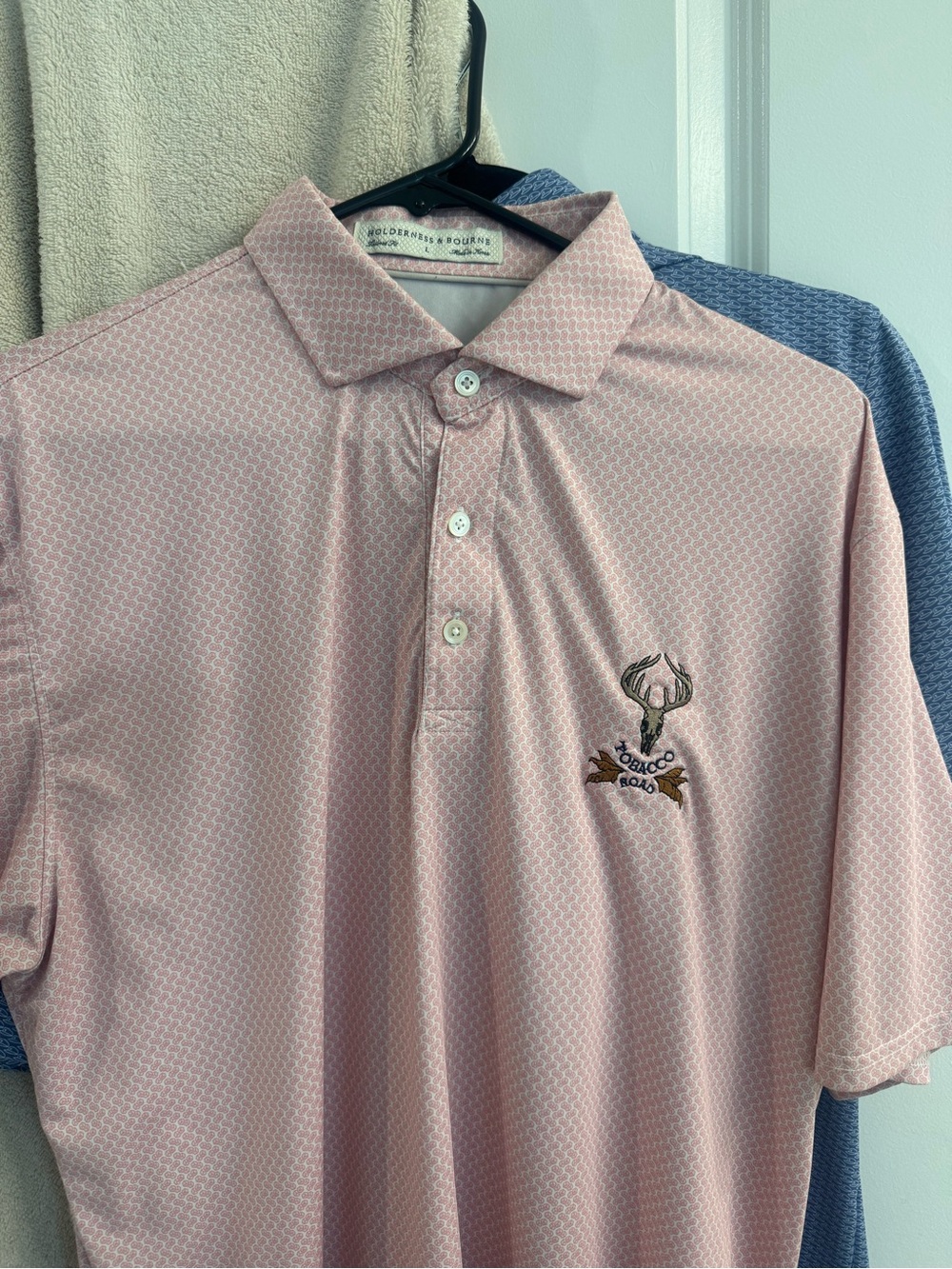 Tobacco Road Holderness and Bourne Pink Polo Shirt